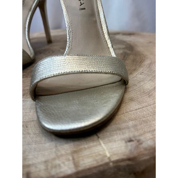 Via Spiga Gold Leather Open Toe Heels – Size 8M - Picture 5 of 11